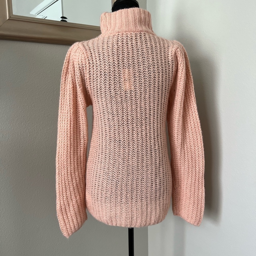 Express Acrylic Blend Shoulder Padded Turtle Neck Sweater - Picture 2 of 5